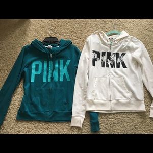 PINK Zip Up Jackets